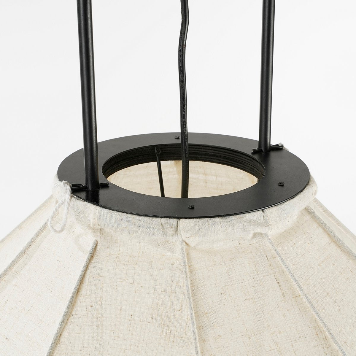 Hanglamp Pego, H94 x Ø70 cm - Linnen