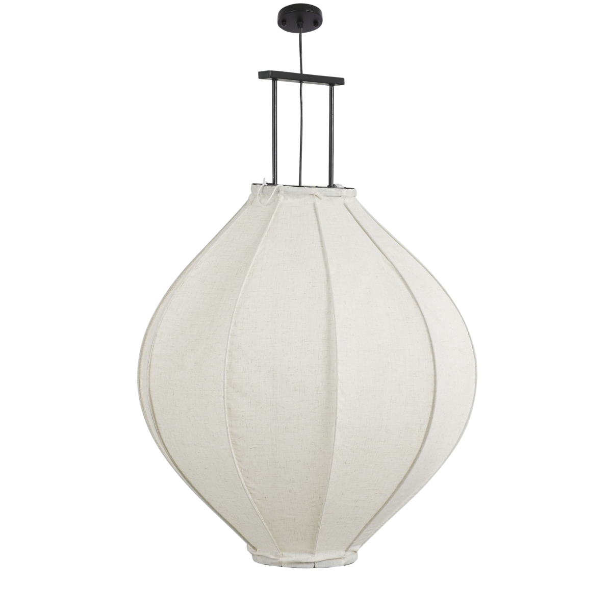 Hanglamp Pego, H94 x Ø70 cm - Linnen