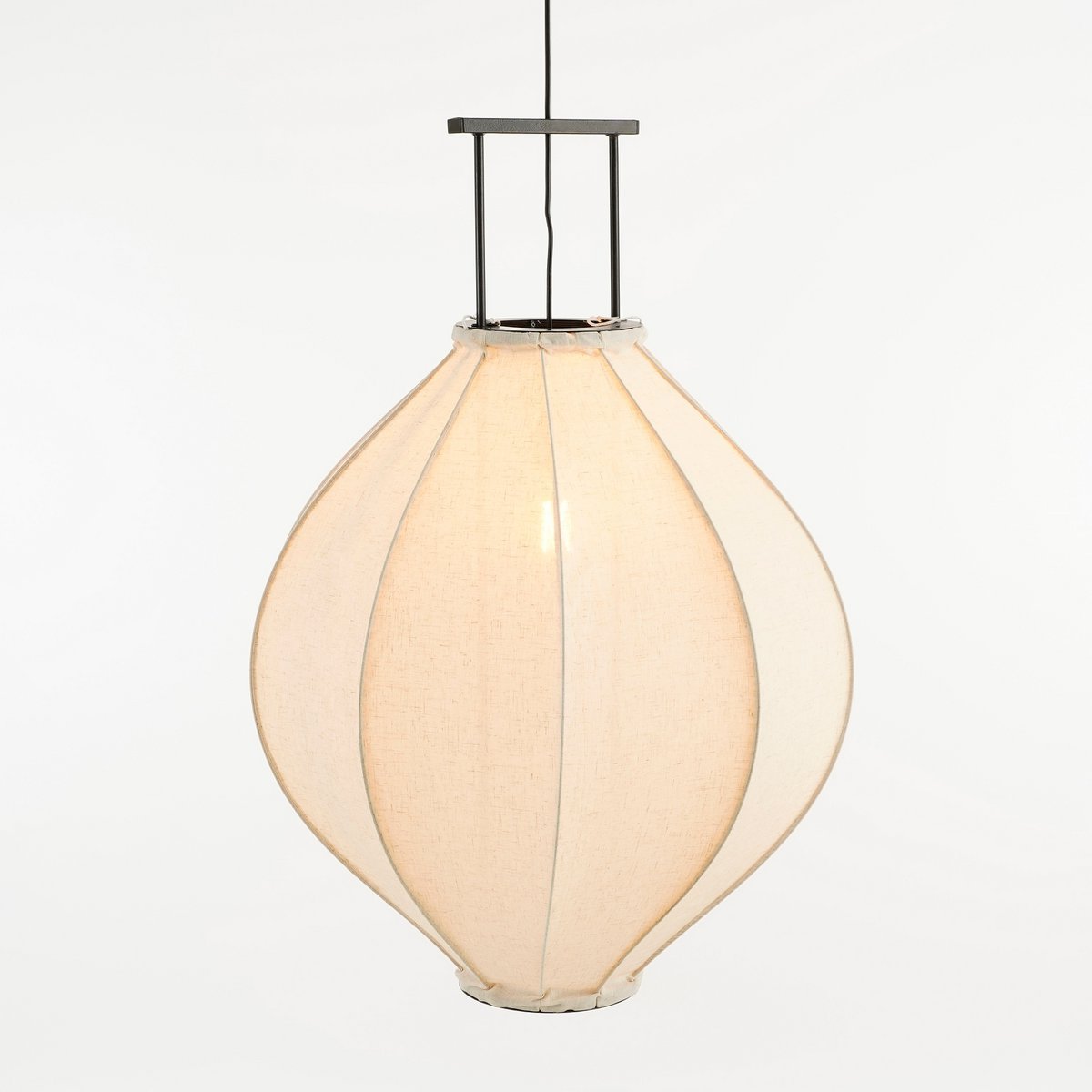 Hanglamp Pego, H94 x Ø70 cm - Linnen