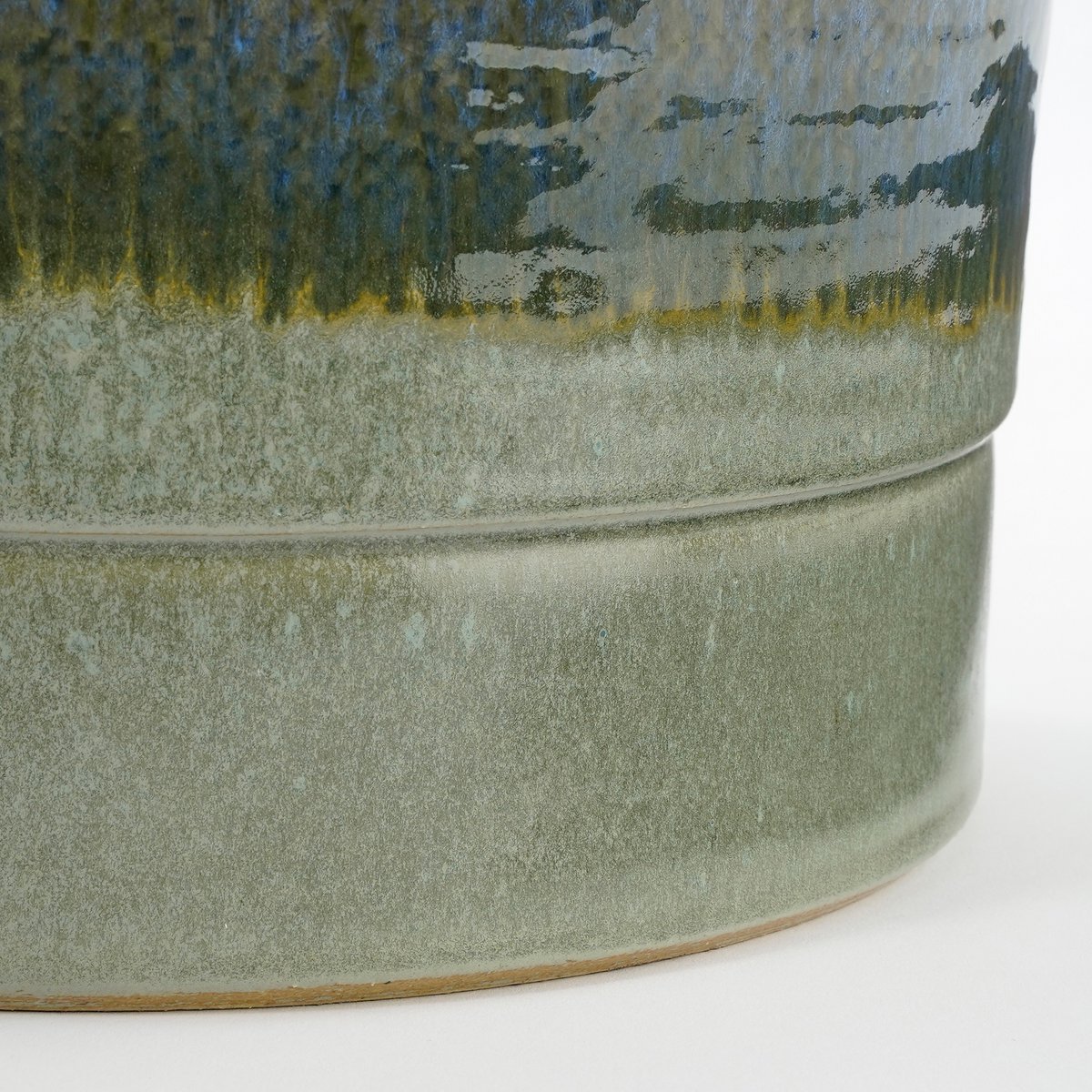 Bloempot Olof, H20 x Ø22 cm - Blauwgroen