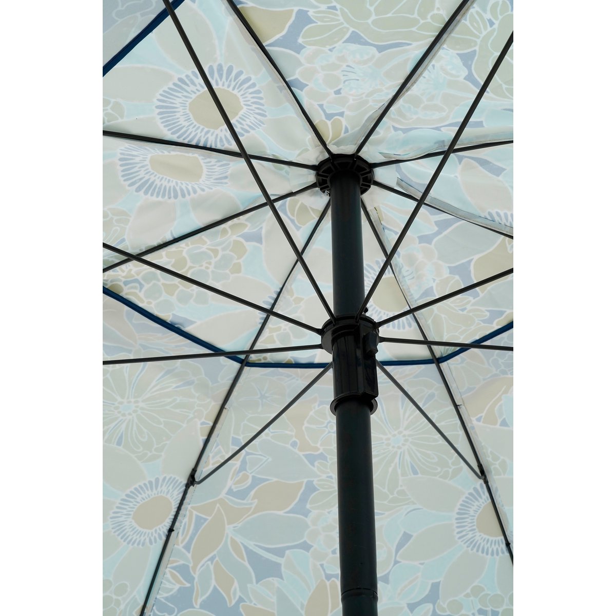 Parasol Bloem, H238 x Ø220 cm - Blauw