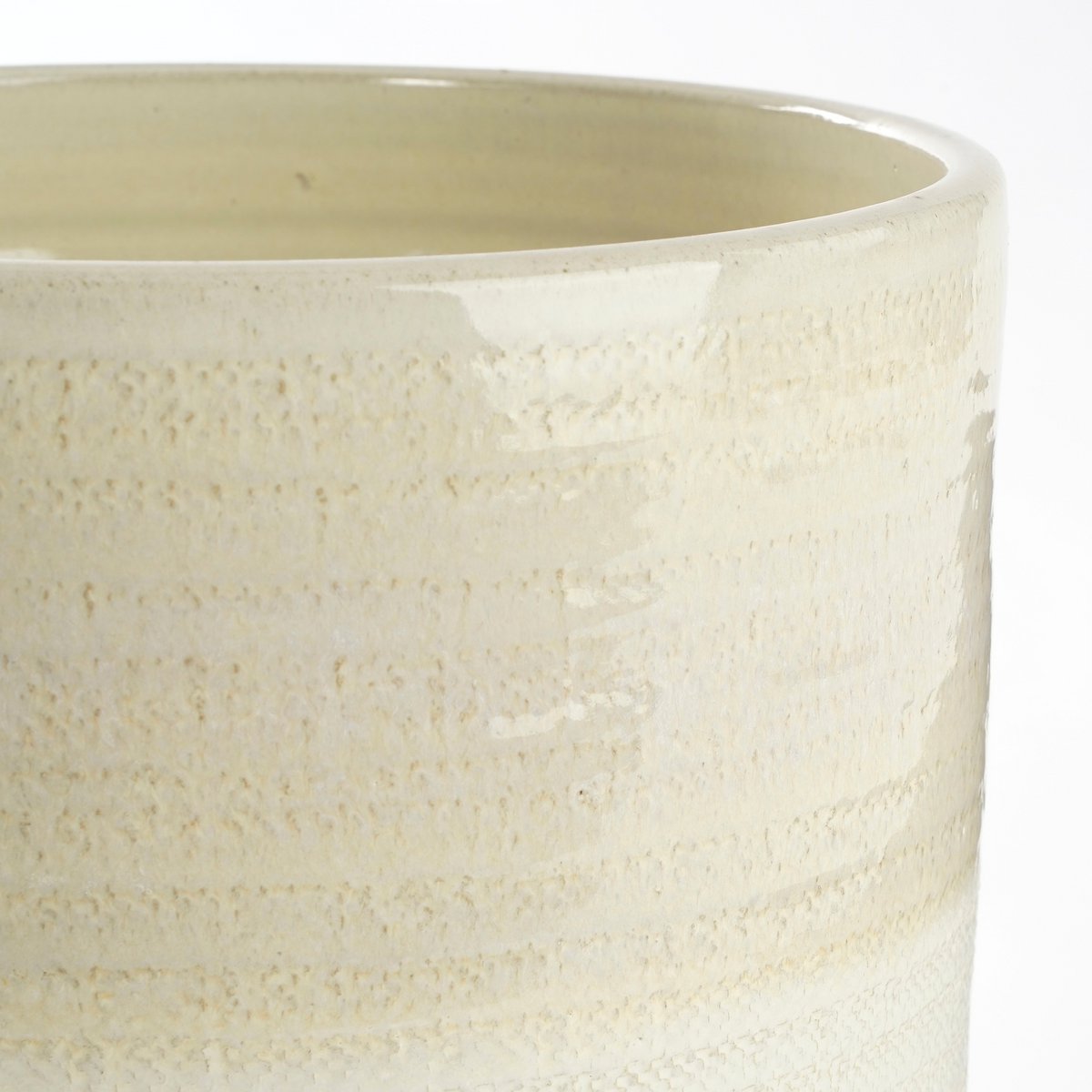 Bloempot Olof, H20 x Ø22 cm - Crème