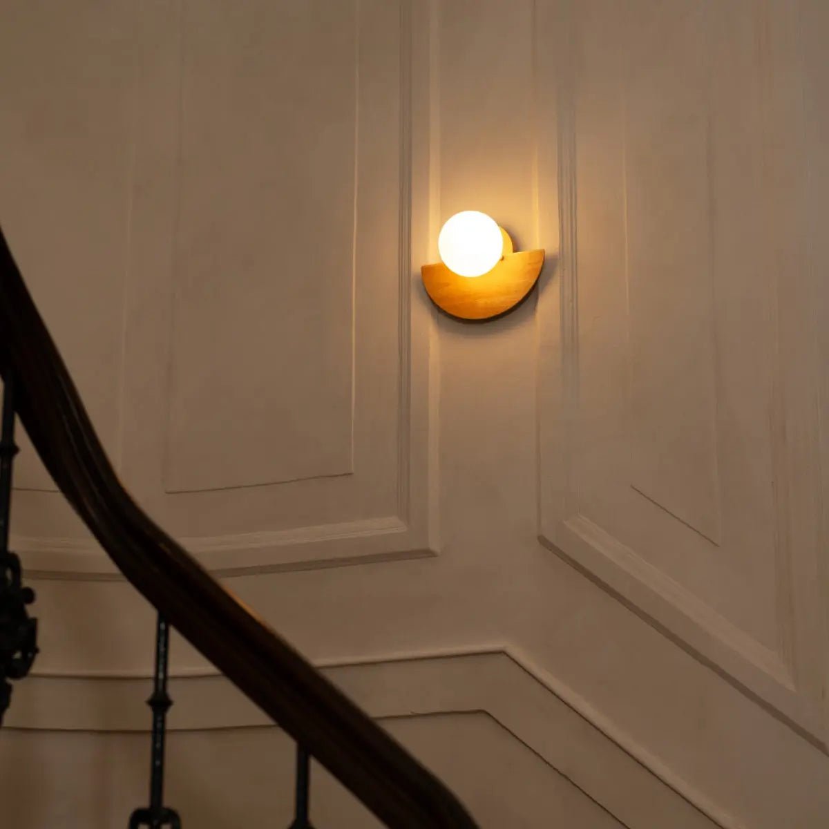 Wandlamp Kane lichtbruin, draadloos & oplaadbaar