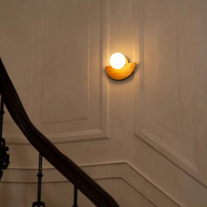 Wandlamp Kane lichtbruin, draadloos & oplaadbaar