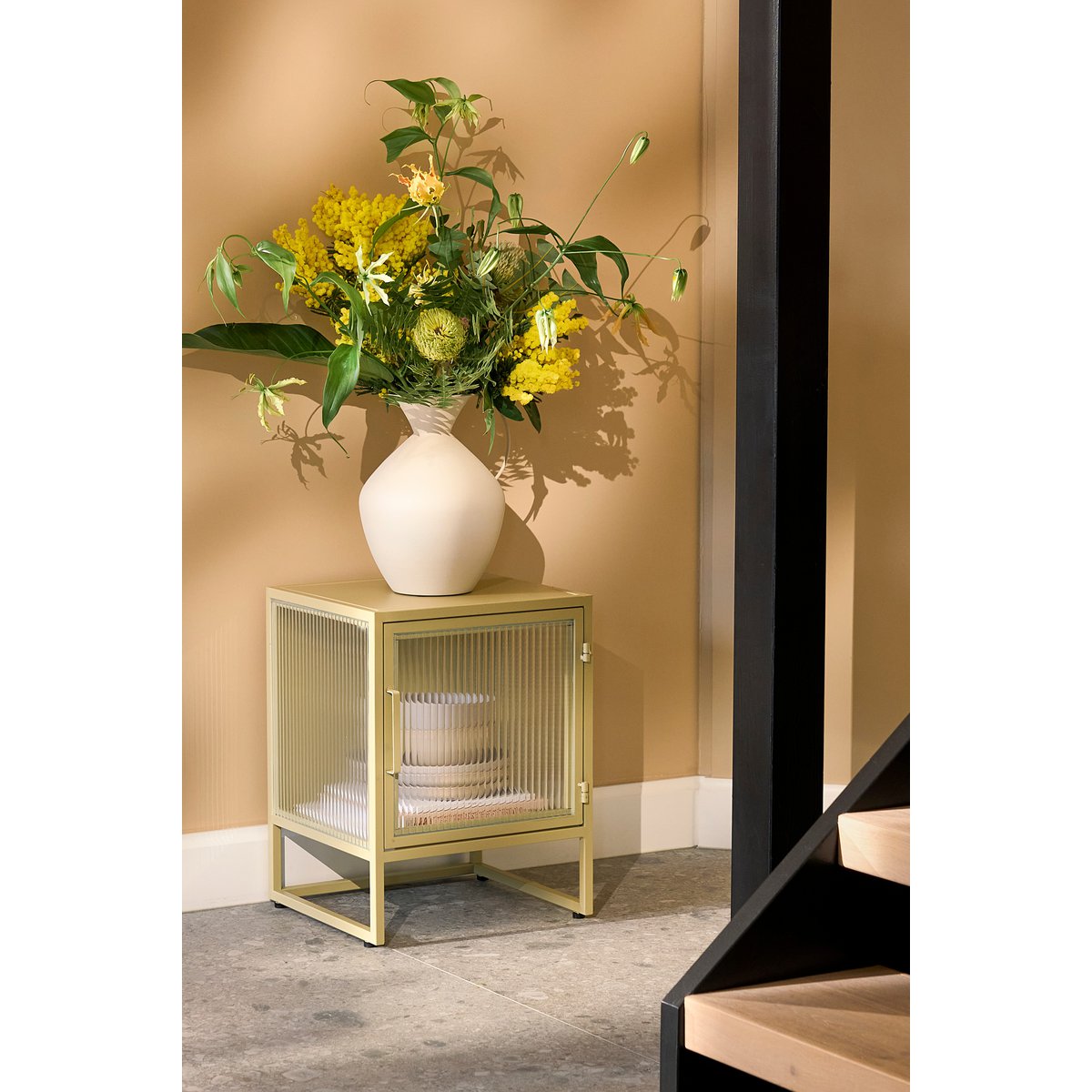 Opbergkast Clifton (S) met deuren,  beige