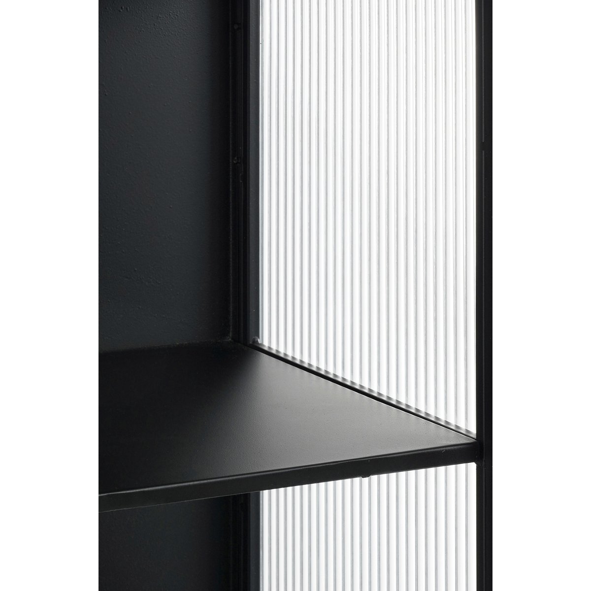 Opbergkast Clifton (L) met deuren, zwart