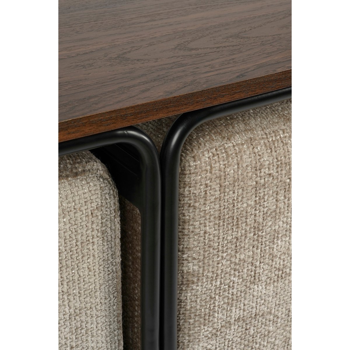 Salontafel met Poefjes, 3-delig