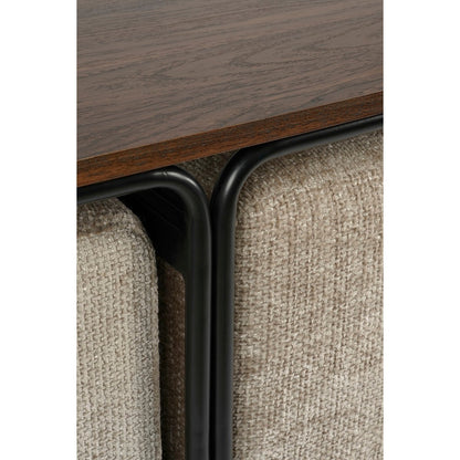 Salontafel met Poefjes, 3-delig