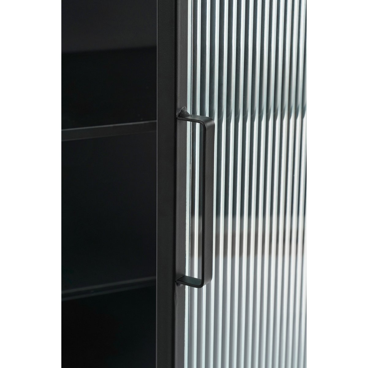 Opbergkast Clifton (L) met deuren, zwart