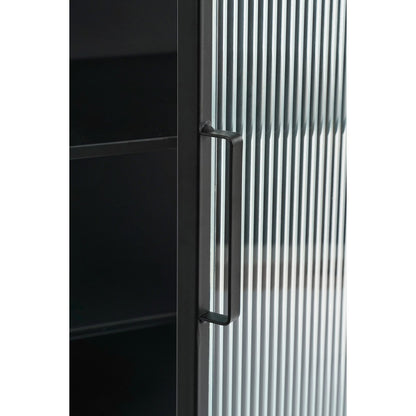 Opbergkast Clifton (L) met deuren, zwart