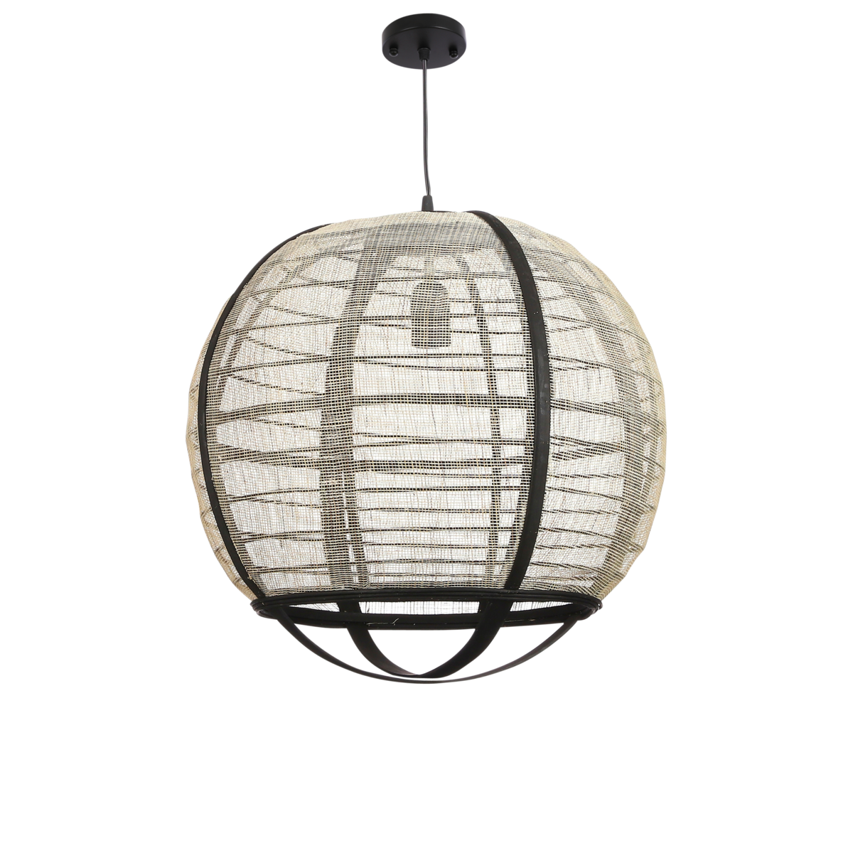 Hanglamp Pella, H44 x Ø45 cm - Linnen