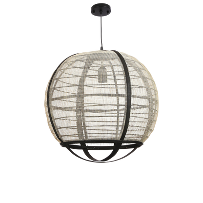 Hanglamp Pella, H44 x Ø45 cm - Linnen