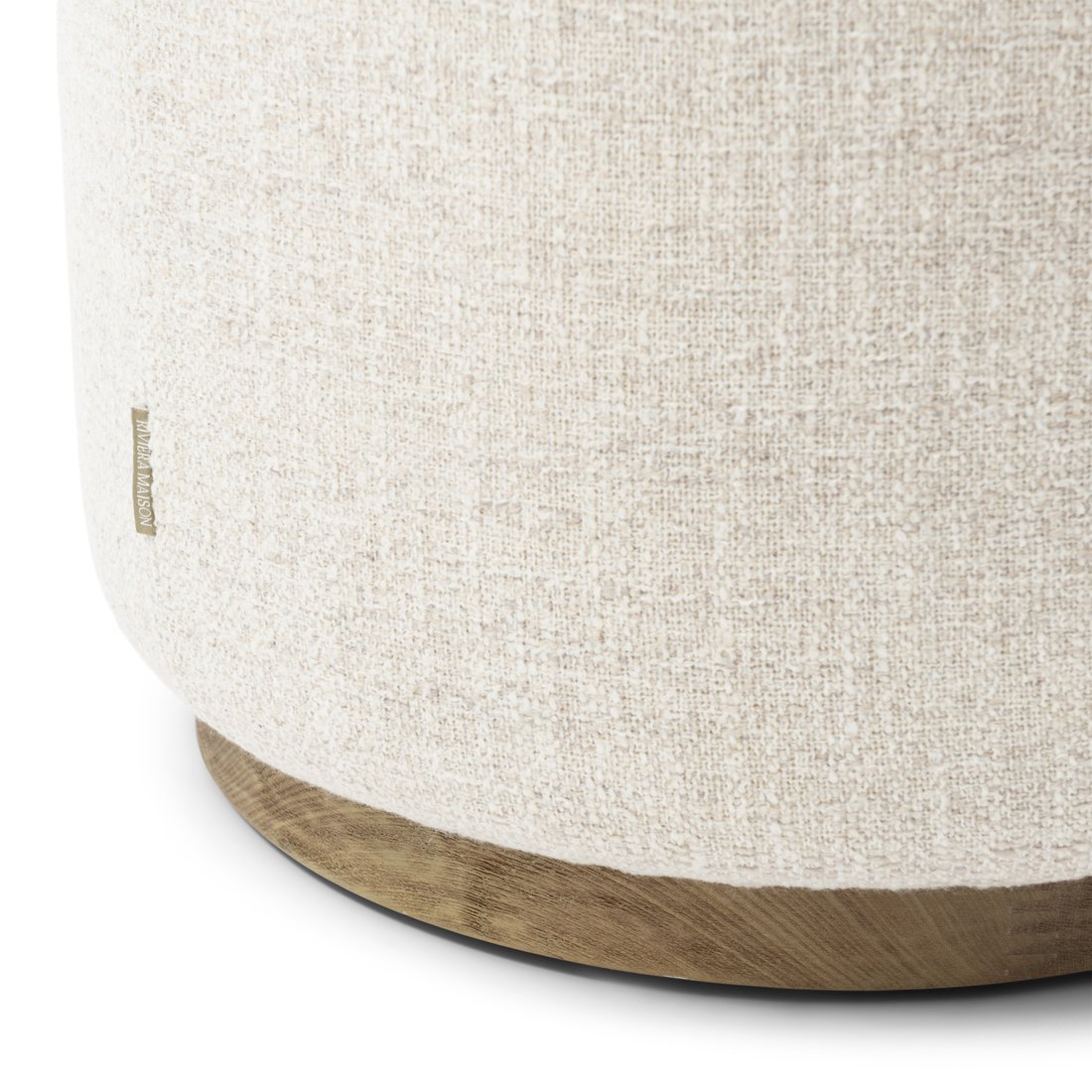 Bijzettafel/poof met tray Babylon, Off white
