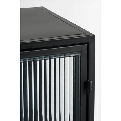 Opbergkast Clifton (L) met deuren, zwart