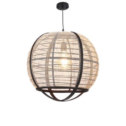 Hanglamp Pella, H44 x Ø45 cm - Linnen