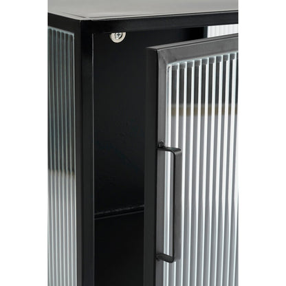 Opbergkast Clifton (S) met deuren, zwart